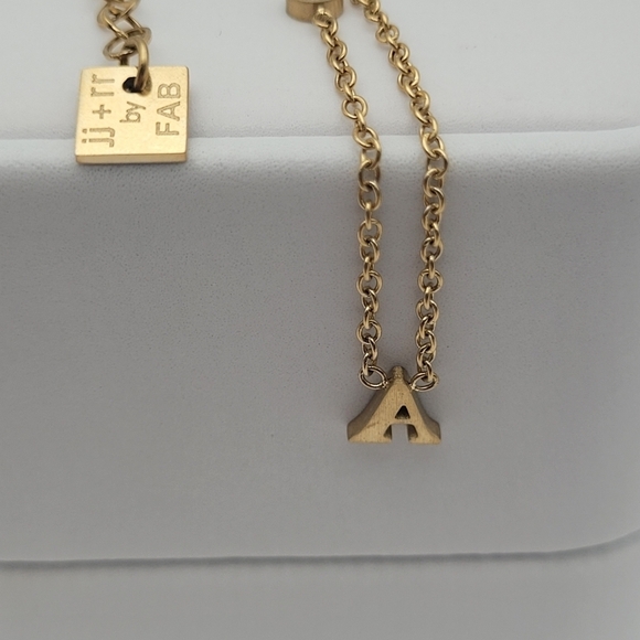 ✨2/$10✨ Letter A Initial and Diamond Necklace 19'' Stainless Steel - Picture 5 of 6